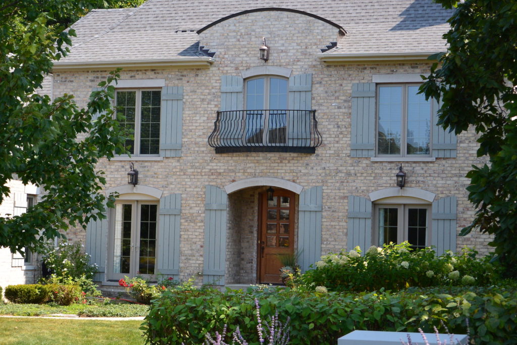French Provincial Custom Home Front Entry